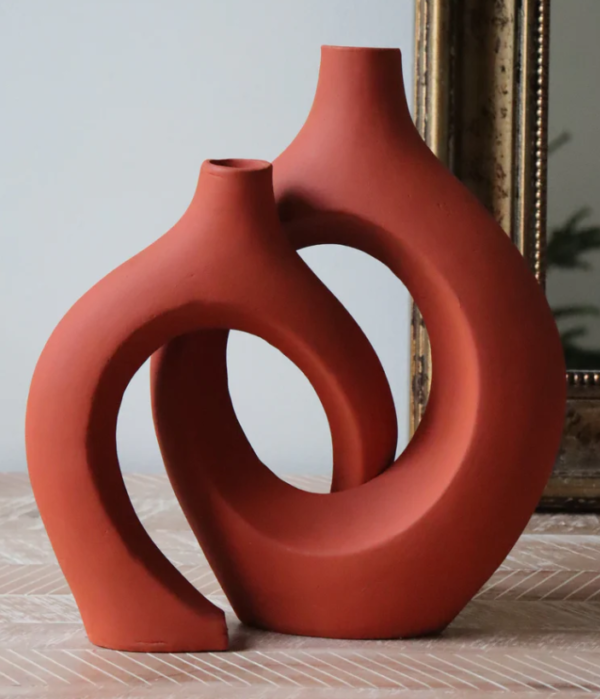 Vase DUO Enlacés Ksar Terracotta – Image 5