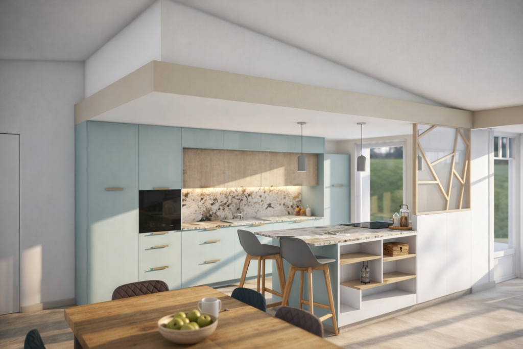 Coffre Plafond Cuisine 3D
