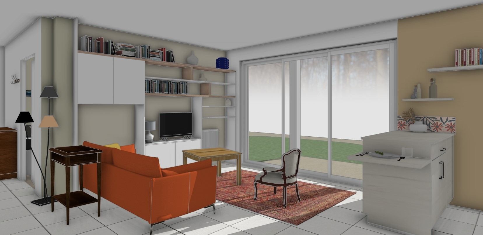 Agencement 3D sur plan VEFA