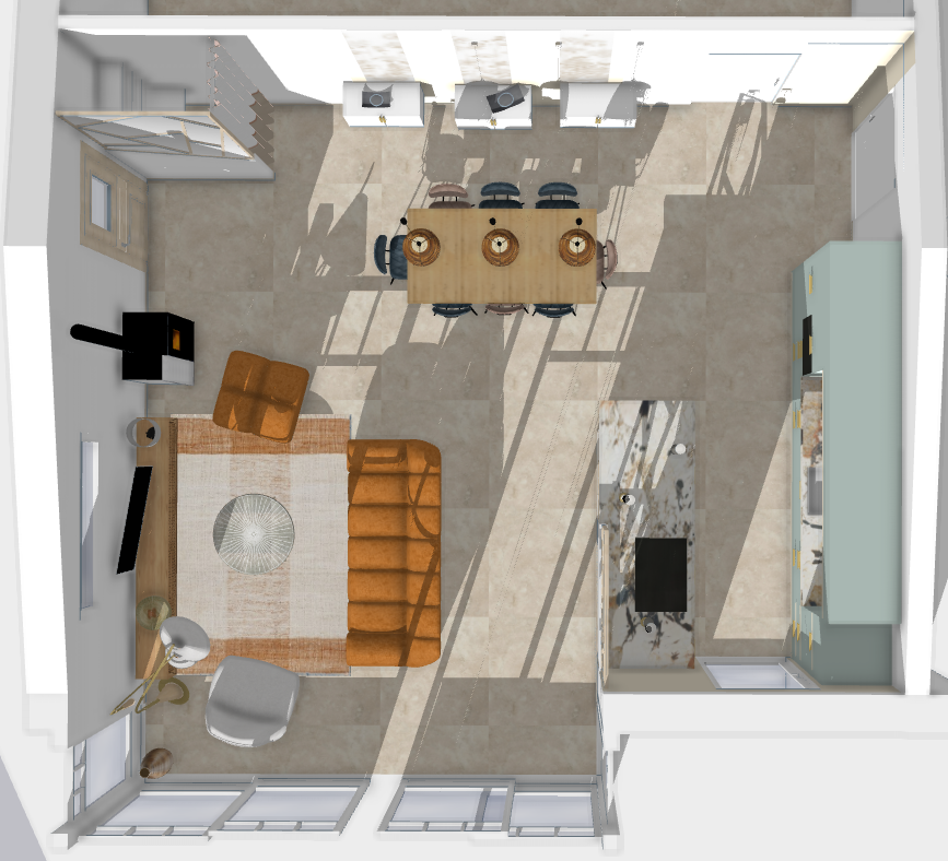 3D Vue Plongeante d'ensemble