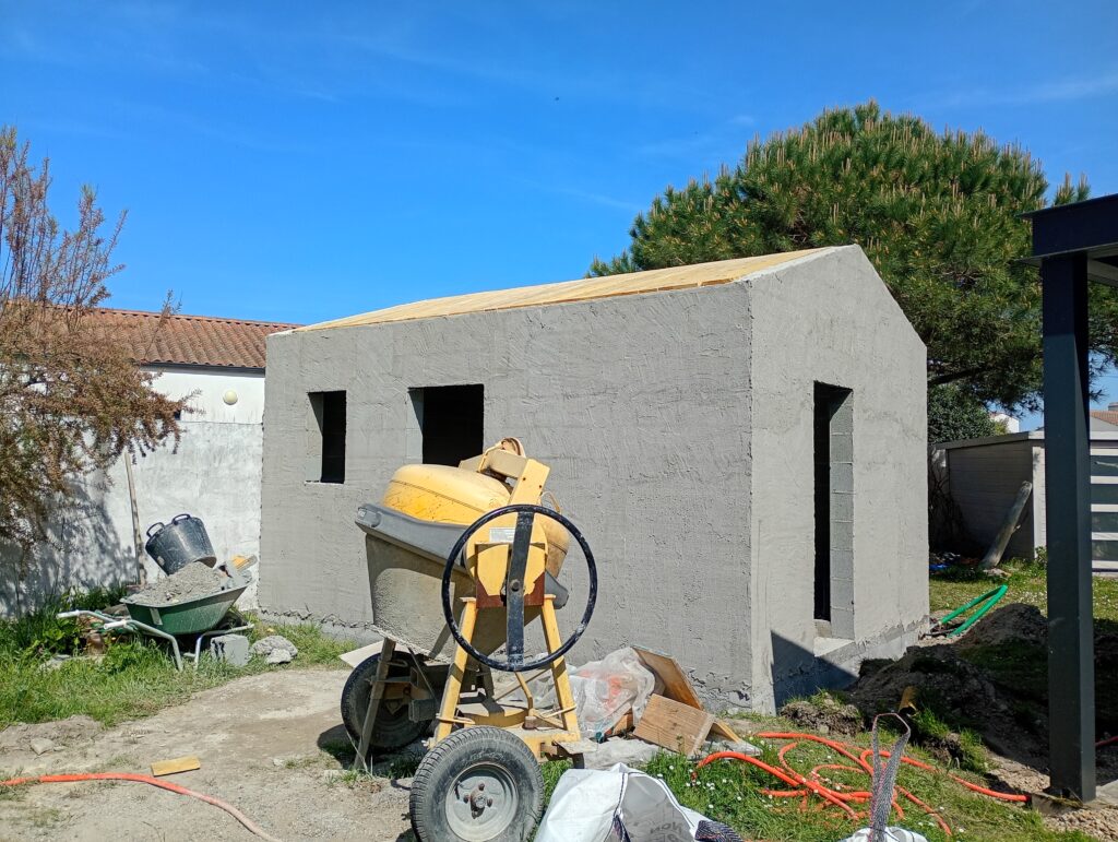 Montage des murs terminé
